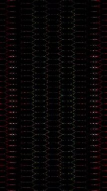 3D animasyon dikey güzel video soyut parlak ışık enerjisi 4K soyut çizgiler merkezde parlayan renkli ışık, siyah arkaplan