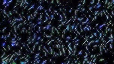 güzel renkli video soyut parlak ışık enerjisi 4K düz çizgi dalgaları siyah arkaplan üzerinde parıldayan ışık etkisi