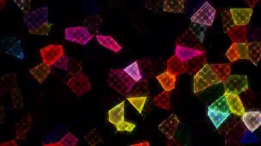 güzel renkli video soyut parlak ışık enerjisi 4K düz çizgi dalgaları siyah arkaplan üzerinde parıldayan ışık etkisi