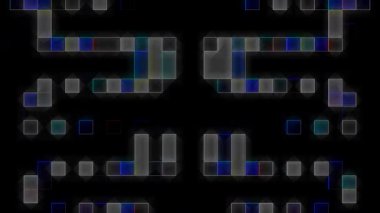 güzel renkli video soyut parlak ışık enerjisi 4K düz çizgi dalgaları siyah arkaplan üzerinde parıldayan ışık etkisi
