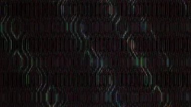 güzel renkli video soyut parlak ışık enerjisi 4K düz çizgi dalgaları siyah arkaplan üzerinde parıldayan ışık etkisi