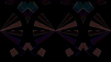 soyut çizgiler merkezde parlayan renkli ışık, siyah arkaplan