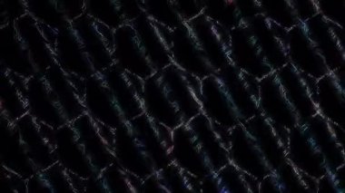 güzel renkli video soyut parlak ışık enerjisi 4K düz çizgi dalgaları siyah arkaplan üzerinde parıldayan ışık etkisi