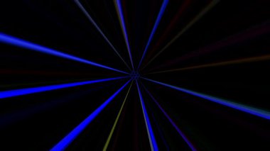 güzel renkli video soyut parlak ışık enerjisi 4K düz çizgi dalgaları siyah arkaplan üzerinde parıldayan ışık etkisi