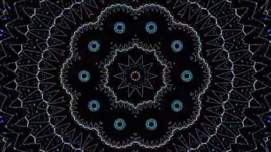 3D animasyon güzel video renkli soyut parlak ışık enerjisi 4K düz çizgi dalgaları merkezde yuvarlak ışık efekti, siyah arkaplan