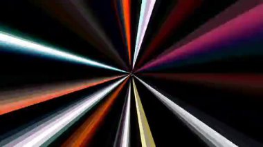 güzel renkli video soyut parlak ışık enerjisi 4K düz çizgi dalgaları siyah arkaplan üzerinde parıldayan ışık etkisi