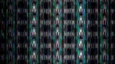 güzel renkli video soyut parlak ışık enerjisi 4K düz çizgi dalgaları siyah arkaplan üzerinde parıldayan ışık etkisi