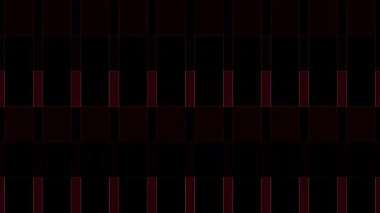 3D soyut parlak çizgiler dalga, renkli, parlak ışık enerjisi düz çizgilerin 4K 'sı siyah arkaplan üzerinde parıldayan ışık efekti