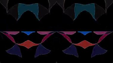 güzel renkli video soyut parlak ışık enerjisi 4K düz çizgi dalgaları siyah arkaplan üzerinde parıldayan ışık etkisi