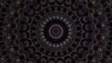 3D animasyon güzel video renkli soyut parlak ışık enerjisi 4K düz çizgi dalgaları merkezde yuvarlak ışık efekti, siyah arkaplan