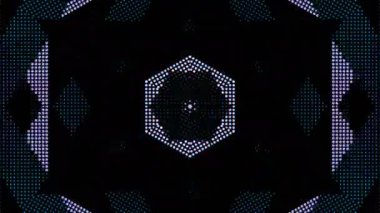 3D animasyon güzel video renkli soyut parlak ışık enerjisi 4K düz çizgi dalgaları merkezde yuvarlak ışık efekti, siyah arkaplan