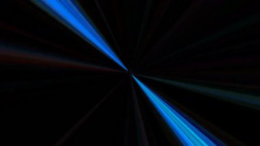 güzel renkli video soyut parlak ışık enerjisi 4K düz çizgi dalgaları siyah arkaplan üzerinde parıldayan ışık etkisi