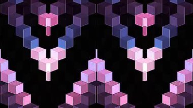 güzel renkli video soyut parlak ışık enerjisi 4K düz çizgi dalgaları siyah arkaplan üzerinde parıldayan ışık etkisi