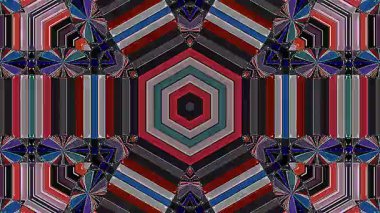 3D animasyon güzel video renkli soyut parlak ışık enerjisi 4K düz çizgi dalgaları merkezde yuvarlak ışık efekti, siyah arkaplan