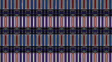 güzel renkli video soyut parlak ışık enerjisi 4K düz çizgi dalgaları siyah arkaplan üzerinde parıldayan ışık etkisi