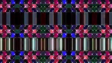 güzel renkli video soyut parlak ışık enerjisi 4K düz çizgi dalgaları siyah arkaplan üzerinde parıldayan ışık etkisi