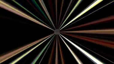 güzel renkli video soyut parlak ışık enerjisi 4K düz çizgi dalgaları siyah arkaplan üzerinde parıldayan ışık etkisi