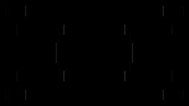güzel renkli video soyut parlak ışık enerjisi 4K düz çizgi dalgaları siyah arkaplan üzerinde parıldayan ışık etkisi