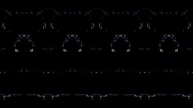 güzel renkli video soyut parlak ışık enerjisi 4K düz çizgi dalgaları siyah arkaplan üzerinde parıldayan ışık etkisi