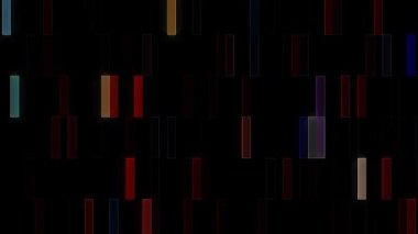 güzel renkli video soyut parlak ışık enerjisi 4K düz çizgi dalgaları siyah arkaplan üzerinde parıldayan ışık etkisi