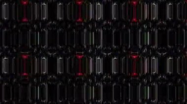 güzel renkli video soyut parlak ışık enerjisi 4K düz çizgi dalgaları siyah arkaplan üzerinde parıldayan ışık etkisi