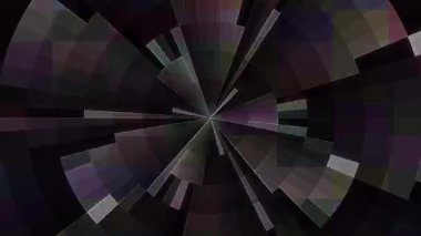 3D animasyon güzel video renkli soyut parlak ışık enerjisi 4K düz çizgi dalgaları merkezde yuvarlak ışık efekti, siyah arkaplan