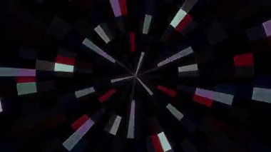 Soyut Kaleydoskop deseni tam renklerle. Sihirli mandala. 4k