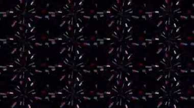 3D soyut parlak çizgiler, dalga, renkli, siyah arkaplan