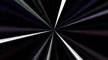 3D soyut parlak çizgiler, dalga, renkli, siyah arkaplan