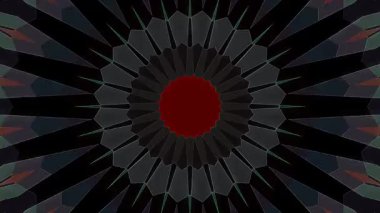 3D animasyon güzel video renkli soyut parlak ışık enerjisi 4K düz çizgi dalgaları merkezde yuvarlak ışık efekti, siyah arkaplan