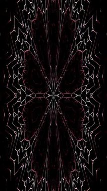 3D animasyon dikey güzel video soyut parlak ışık enerjisi 4K soyut çizgiler merkezde parlayan renkli ışık, siyah arkaplan