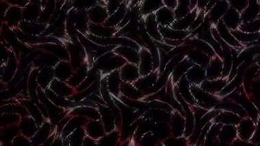 güzel renkli video soyut parlak ışık enerjisi 4K düz çizgi dalgaları siyah arkaplan üzerinde parıldayan ışık etkisi