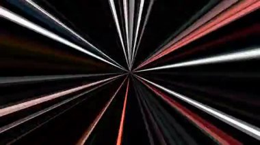 güzel renkli video soyut parlak ışık enerjisi 4K düz çizgi dalgaları siyah arkaplan üzerinde parıldayan ışık etkisi