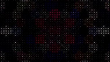 Soyut arka plan hareket eden çizgiler ve parlayan ışık noktaları. Çemberlerle canlandırma