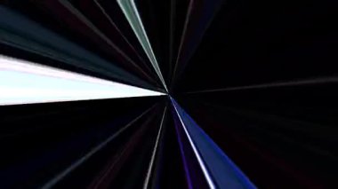 Siyah arkaplandaki renkli çizgilerle ince hareketleri düzenleyen, parıldayan, parlak güzel videolar.