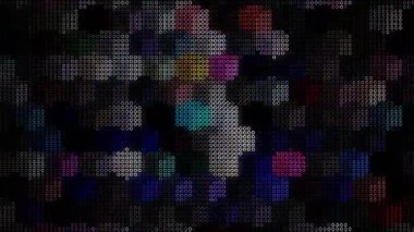 Siyah arkaplandaki renkli çizgilerle ince hareketleri düzenleyen, parıldayan, parlak güzel videolar.