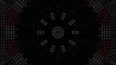 Soyut arka plan hareket eden çizgiler ve parlayan ışık noktaları. Çemberlerle canlandırma