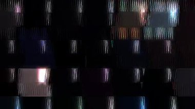 güzel renkli video soyut parlak ışık enerjisi 4K düz çizgi dalgaları siyah arkaplan üzerinde parıldayan ışık etkisi