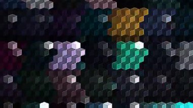 güzel renkli video soyut parlak ışık enerjisi 4K düz çizgi dalgaları siyah arkaplan üzerinde parıldayan ışık etkisi