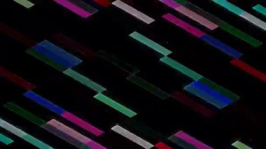 güzel renkli video soyut parlak ışık enerjisi 4K düz çizgi dalgaları siyah arkaplan üzerinde parıldayan ışık etkisi