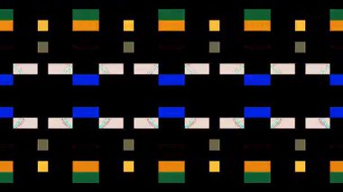 3D soyut parlak çizgiler, dalga, renkli, siyah arkaplan