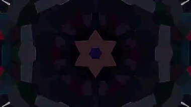 3D animasyon güzel video renkli soyut parlak ışık enerjisi 4K düz çizgi dalgaları merkezde yuvarlak ışık efekti, siyah arkaplan