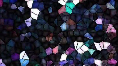 3D shining bright dots set colorful line wave motion, on black background