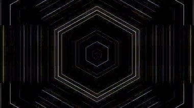 Soyut Kaleydoskop deseni tam renklerle. Sihirli mandala. 4k