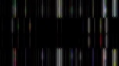 3D soyut parlak çizgiler, dalga, renkli, siyah arkaplan