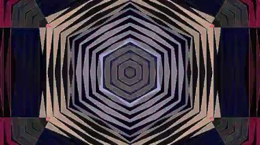 Soyut Kaleydoskop deseni tam renklerle. Sihirli mandala. 4k