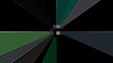 güzel renkli video soyut parlak ışık enerjisi 4K düz çizgi dalgaları siyah arkaplan üzerinde parıldayan ışık etkisi