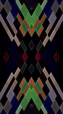 güzel renkli video soyut parlak ışık enerjisi 4K düz çizgi dalgaları siyah arkaplan üzerinde parıldayan ışık etkisi