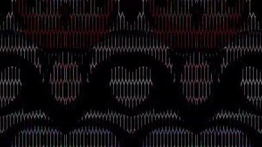 güzel renkli video soyut parlak ışık enerjisi 4K düz çizgi dalgaları siyah arkaplan üzerinde parıldayan ışık etkisi