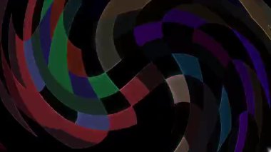 güzel renkli video soyut parlak ışık enerjisi 4K düz çizgi dalgaları siyah arkaplan üzerinde parıldayan ışık etkisi